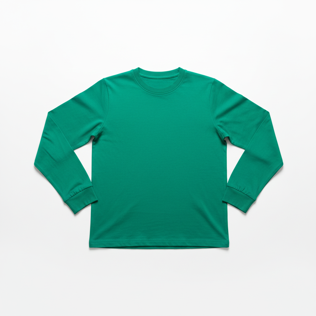green long sleeve shirt for product image